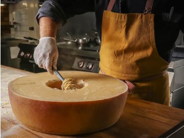Formaggio di Grana | HALBER Laib Käse | Pastaschüssel / Pastaschale | 16 kg